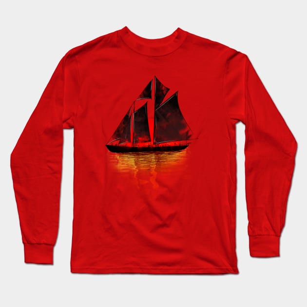 Eastern Sunset Long Sleeve T-Shirt by pinkstorm